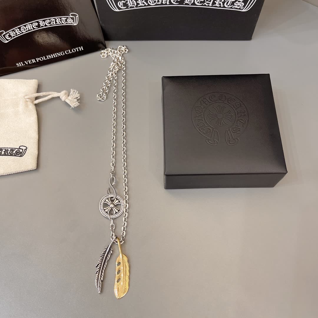 Chrome Hearts Feather Necklace